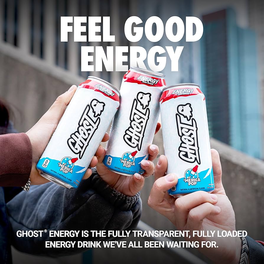 GHOST ENERGY DRINK AMERICA POP