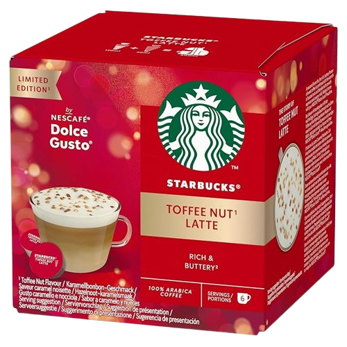 STARBUCKS DOLCE GUSTO TOFFEE NUT LATTE - NEW ITEM