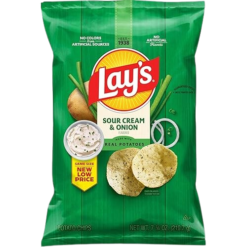 LAYS DOUR CREAM & ONION MADE WITH REAL POTATOES - BIG BAG SP