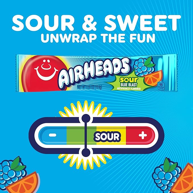 AIRHEADS SOUR BLUE BLAST