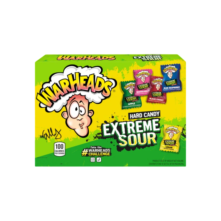 WARHEADS EXTREME SOUR THEATRE BOX