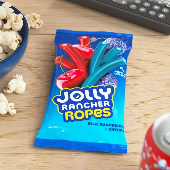 JOLLY RANCHER ROPES BLUE RASPBERRY AND CHERRY
