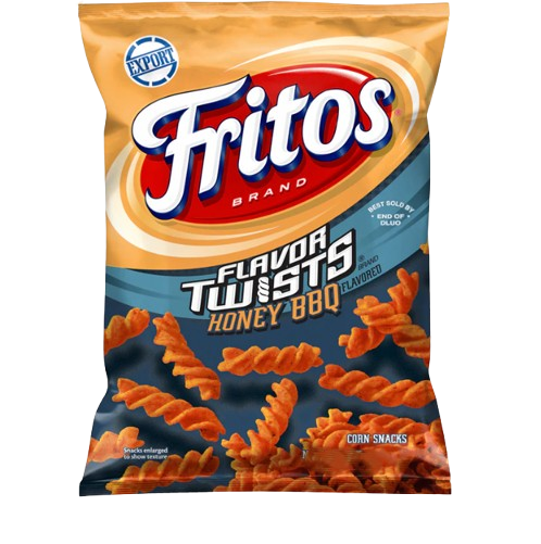 Fritos Honey BBQ Flavor Twists Corn Chips - PARTY SIZE
