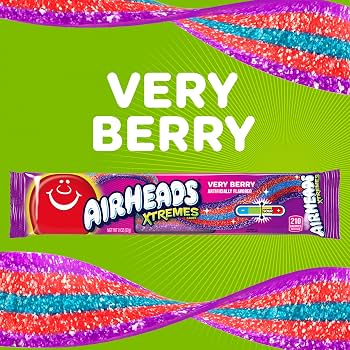 AIRHEADS XTREME VERY BERRY BELTS - MADE IN USA