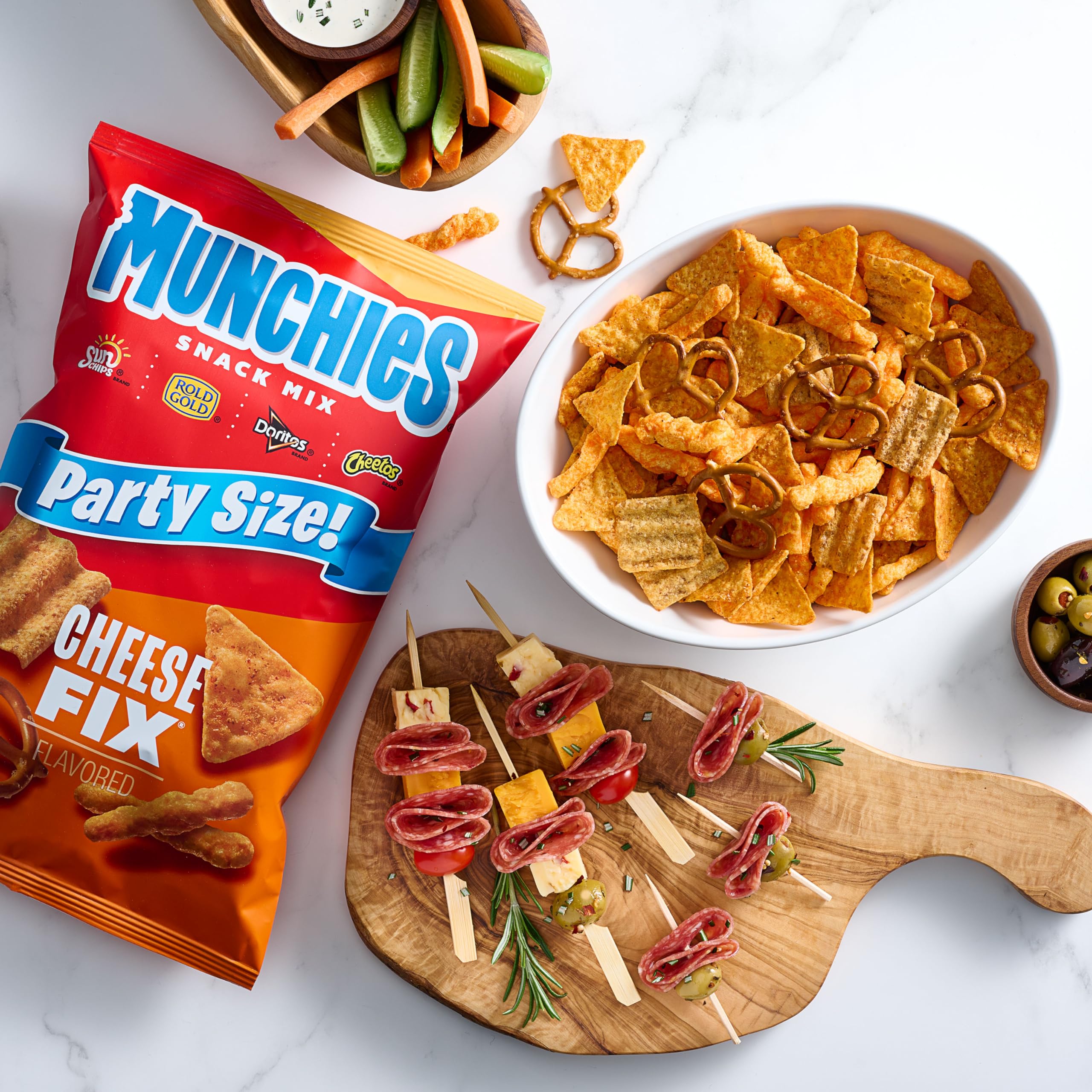 Munchies Cheese Fix Party Size Snack Chips - PARTY SIZE