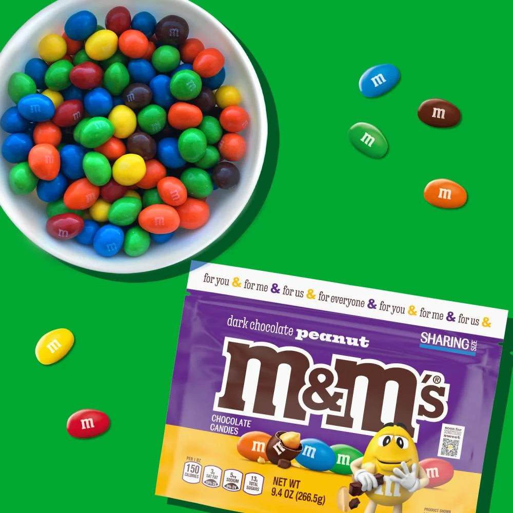 M&Ms DARK CHOCOLATE PEANUT FAMILY SIZE