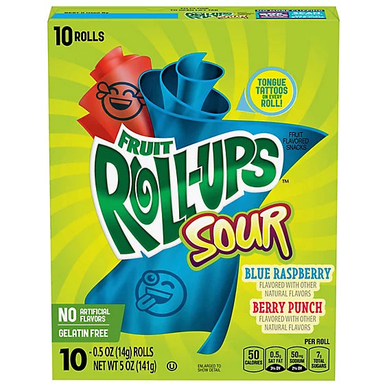 SOUR FRUIT ROLL UPS