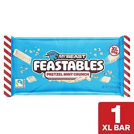 FEASTBLES PRETZEL MINT CRUNCH XL BAR