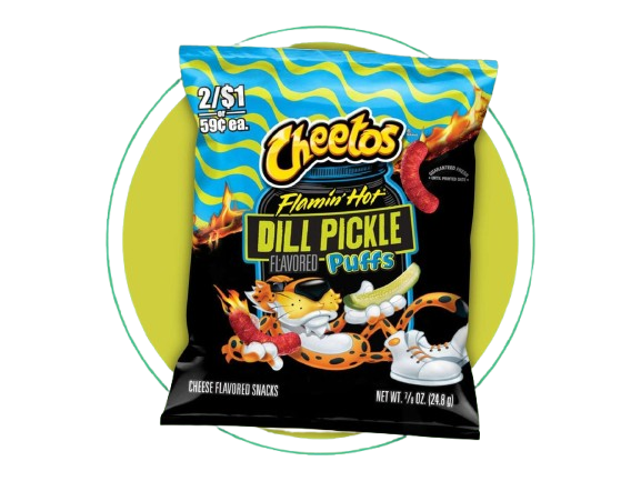 CHEETOS DILL PICKLE PUFFS EXP 16 June EC