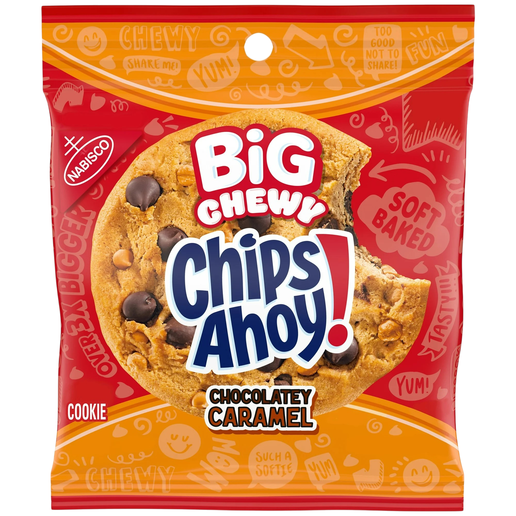 CHIPS AHOY BIG CHEWY CHOCOLATEY CARAMEL