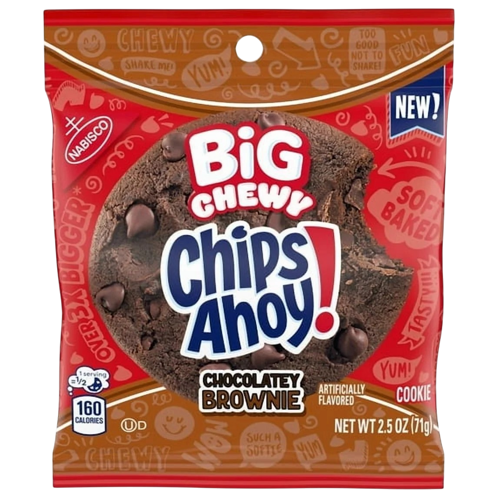 CHIPS AHOY BIG CHEWY CHOCOLATEY BROWNIE EC TT