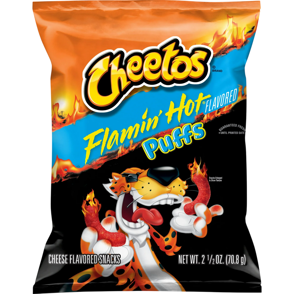 CHEETOS FLAMING HOT PUFFS EC
