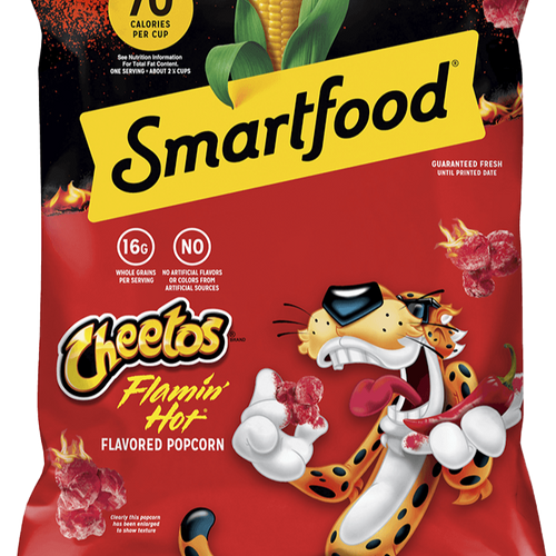 CHEETOS POPCORN FLAMING HOT- SMARTFOOD BIG BAG
