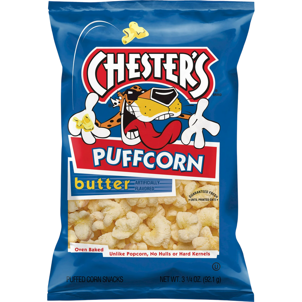 CHESTERS PUFF CORN BUTTER - BIG BAG EC