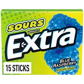 EXTRA SOUR BLUE RASPBERRY GUM
