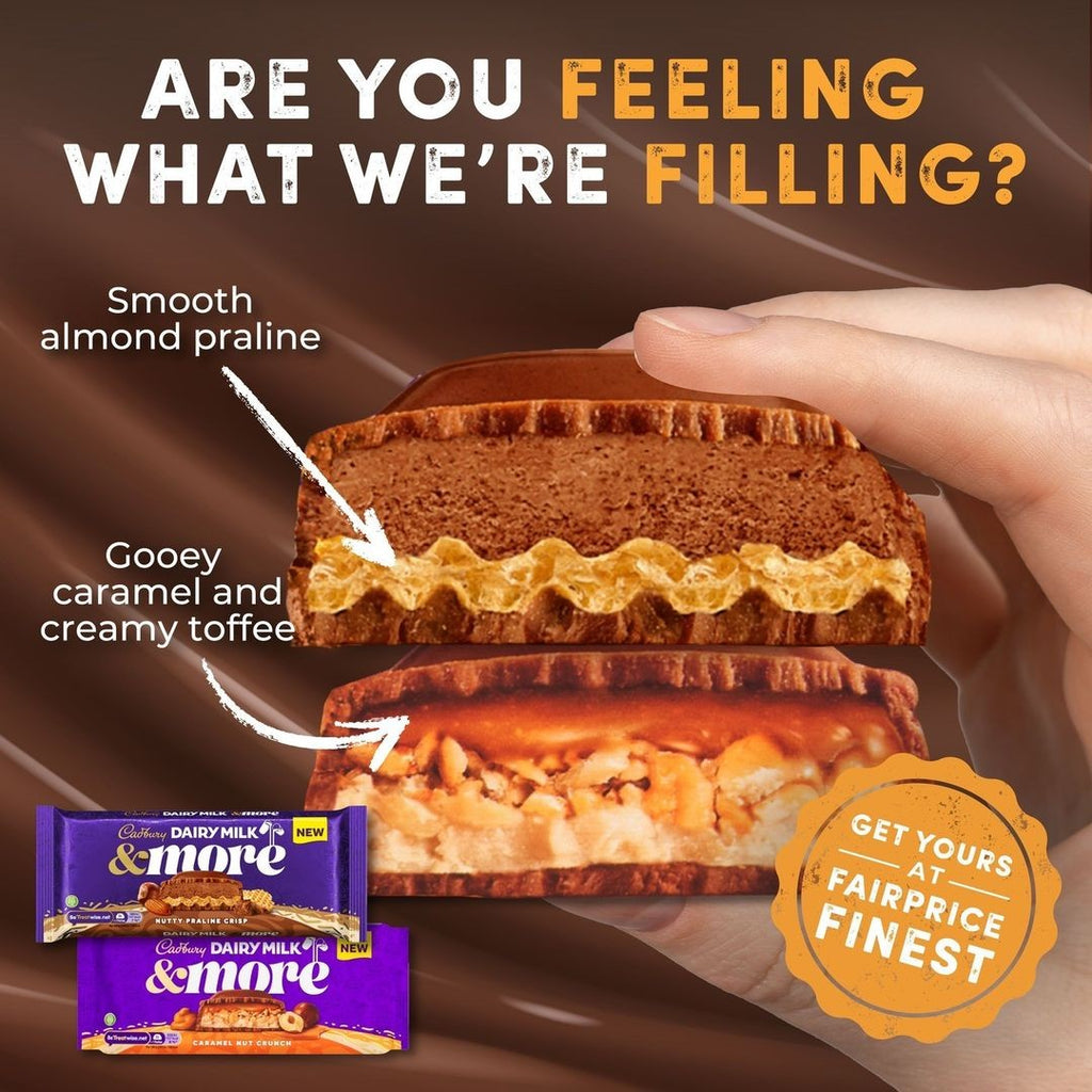 NEW CADBURY DAIRY MILK CARAMEL AND NUT CRUNCH - 200G PS