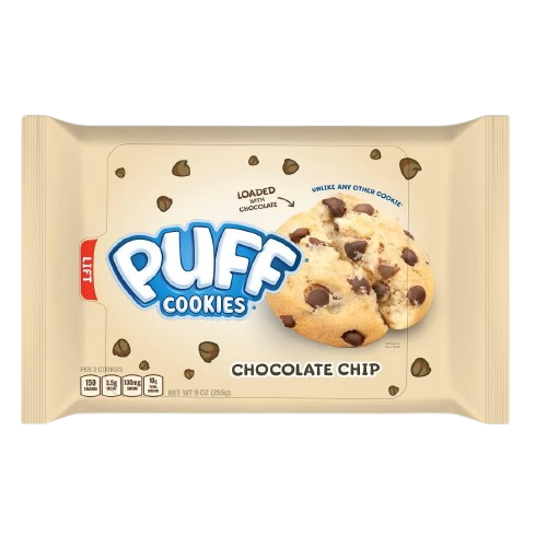PUFF COOKIES CHOCOLATE CHIP - MADE IN USA