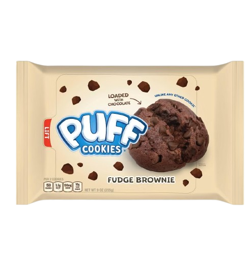 PUFF COOKIES FUDGE BROWNIE - MADE IN USA - RARE