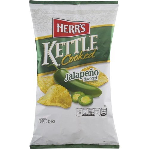 HERRS KETTELED COOKED JALAPENO USA - BIG BAG AS