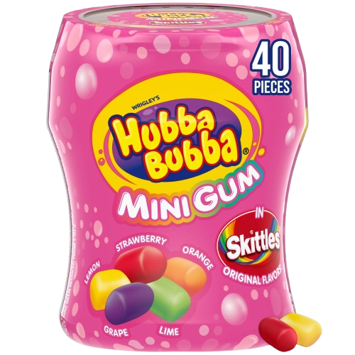 HUBBA BUBBA MINI GUM WITH SKITTLES