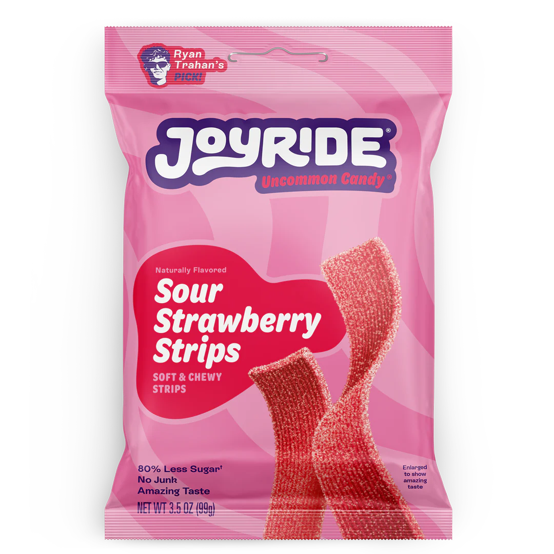 JOYRIDE SOUR STRAWBERRY STRIPS - NEW ITEM