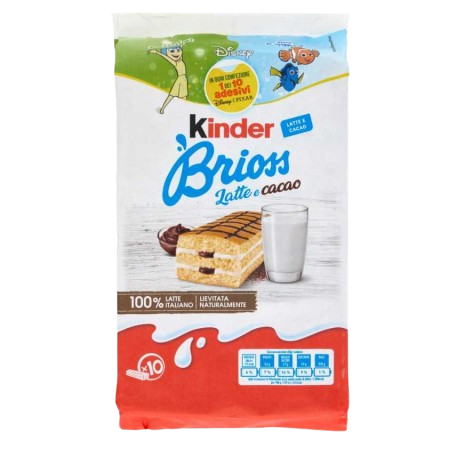 KINDER BRIOSS LETTE E CACAO LHR