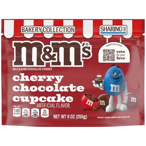 M&Ms CHERRY CHOCOLATE CUPCAKE CANDY - SUPER RARE
