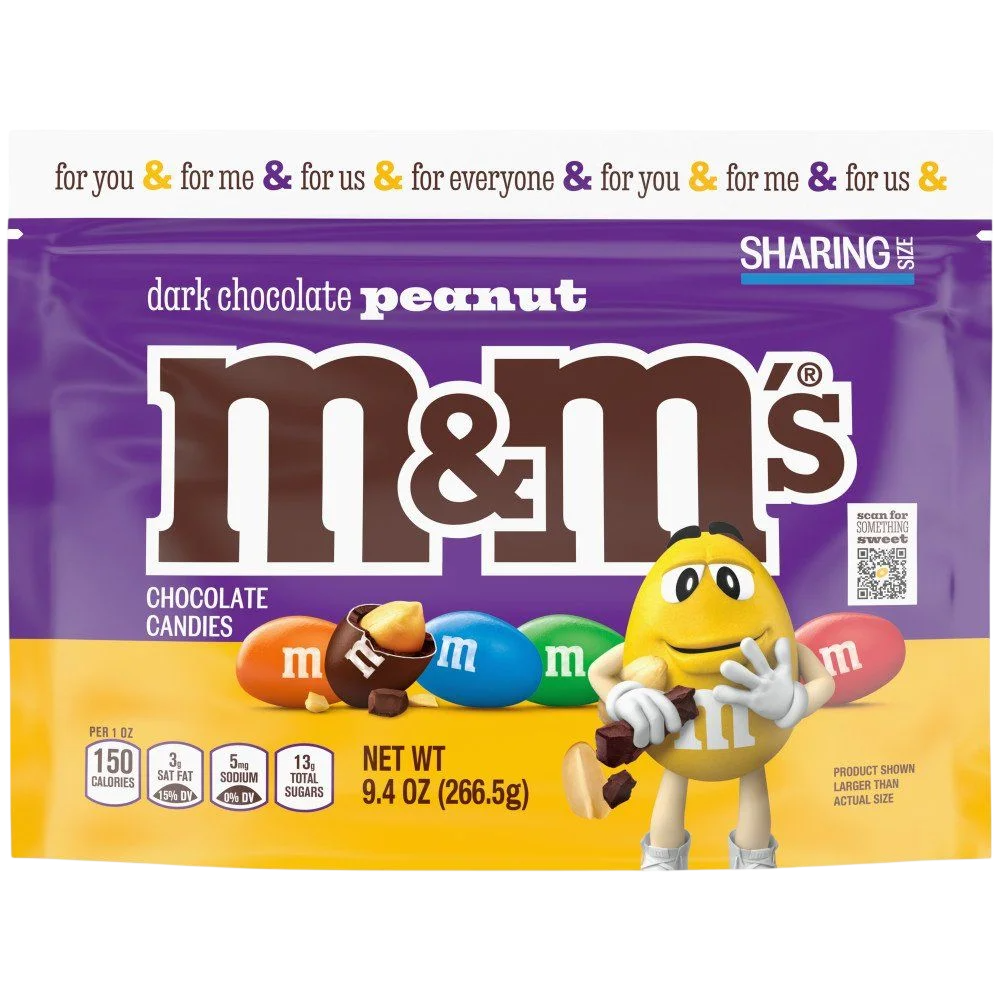 M&Ms DARK CHOCOLATE PEANUT FAMILY SIZE