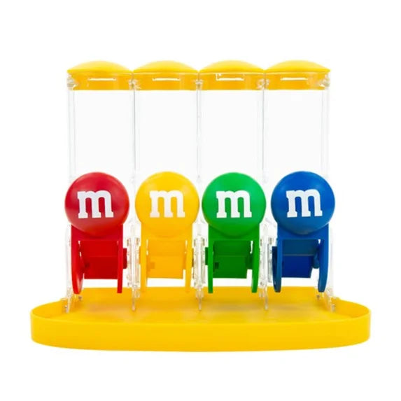 M&MS FOUR TUBE DISPENSER - RARE OFICIALLY LICENCED