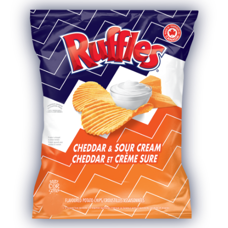 RUFFLES CHEDDAR AND SOUR CREAM