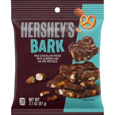 HERSHEYS BARK CHOCOLATE PRETZELS
