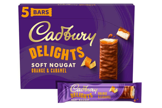 CADBURY DELIGHTS SOFT NOUGAT ORANGE CARAMEL