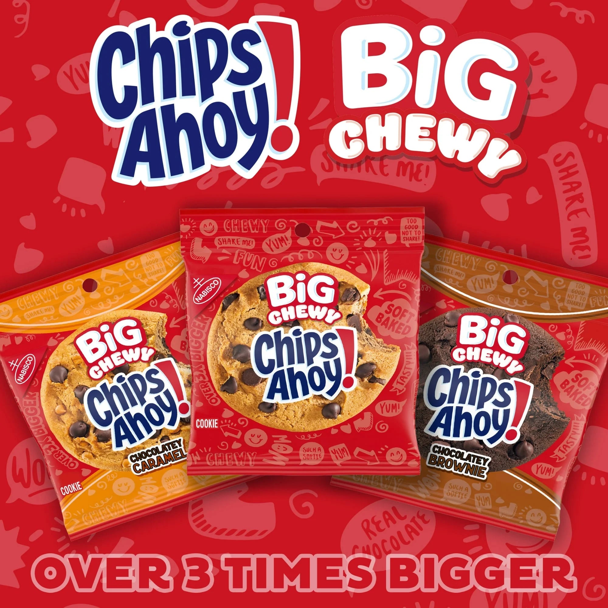 CHIPS AHOY BIG CHEWY CHOCOLATEY BROWNIE EC TT