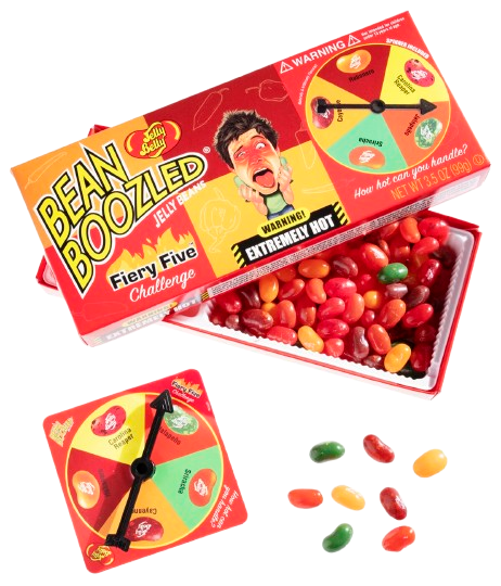 BEAN BOOZLED FIERY FIVE SPINNER GIFT BOX SM