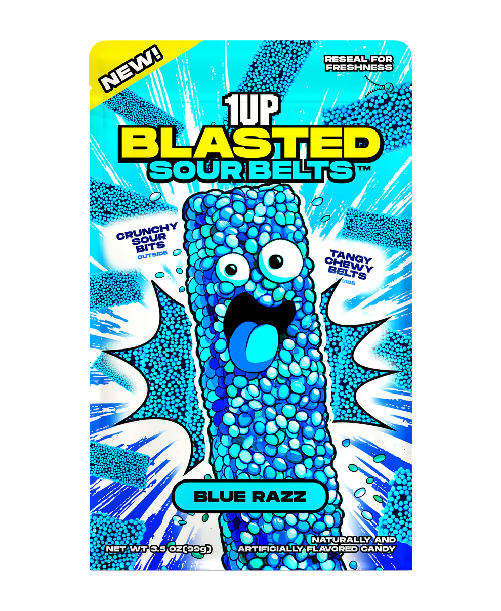 BLUE RAZZ SOUR BELTS - RARE PRODUCT