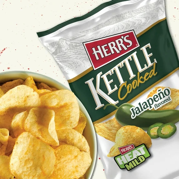 HERRS KETTELED COOKED JALAPENO USA - BIG BAG AS