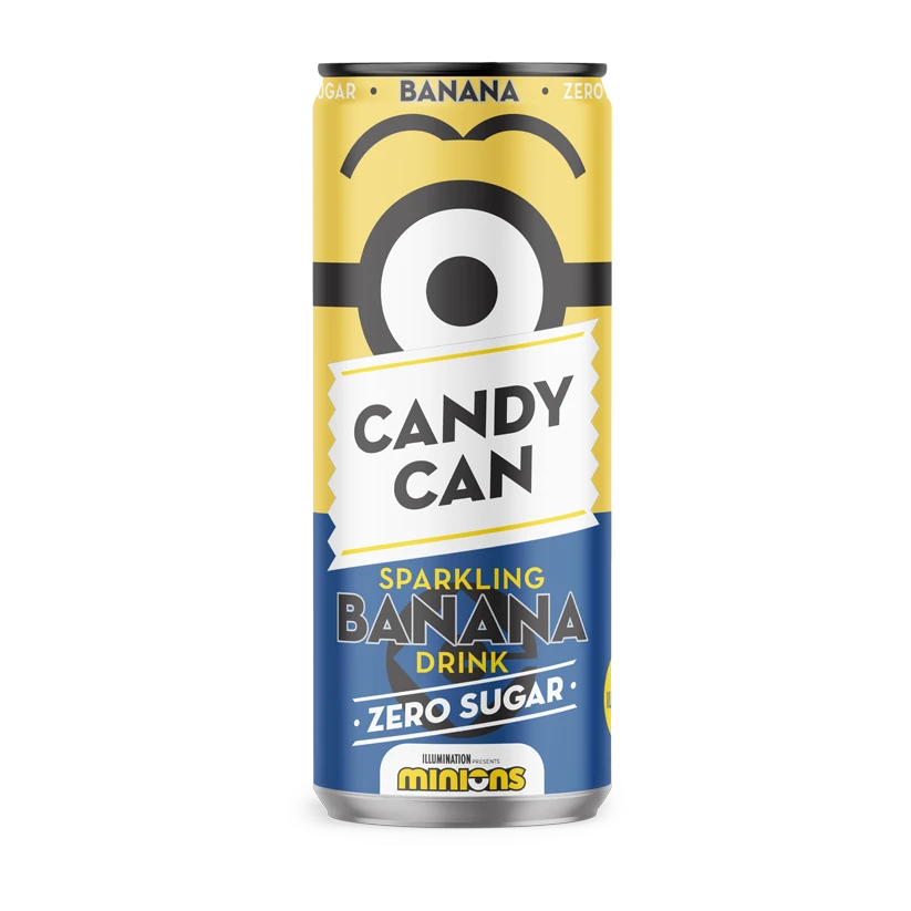 CANDY CAN MINIONS SPARKLING BANANA - LIMITED EDITION