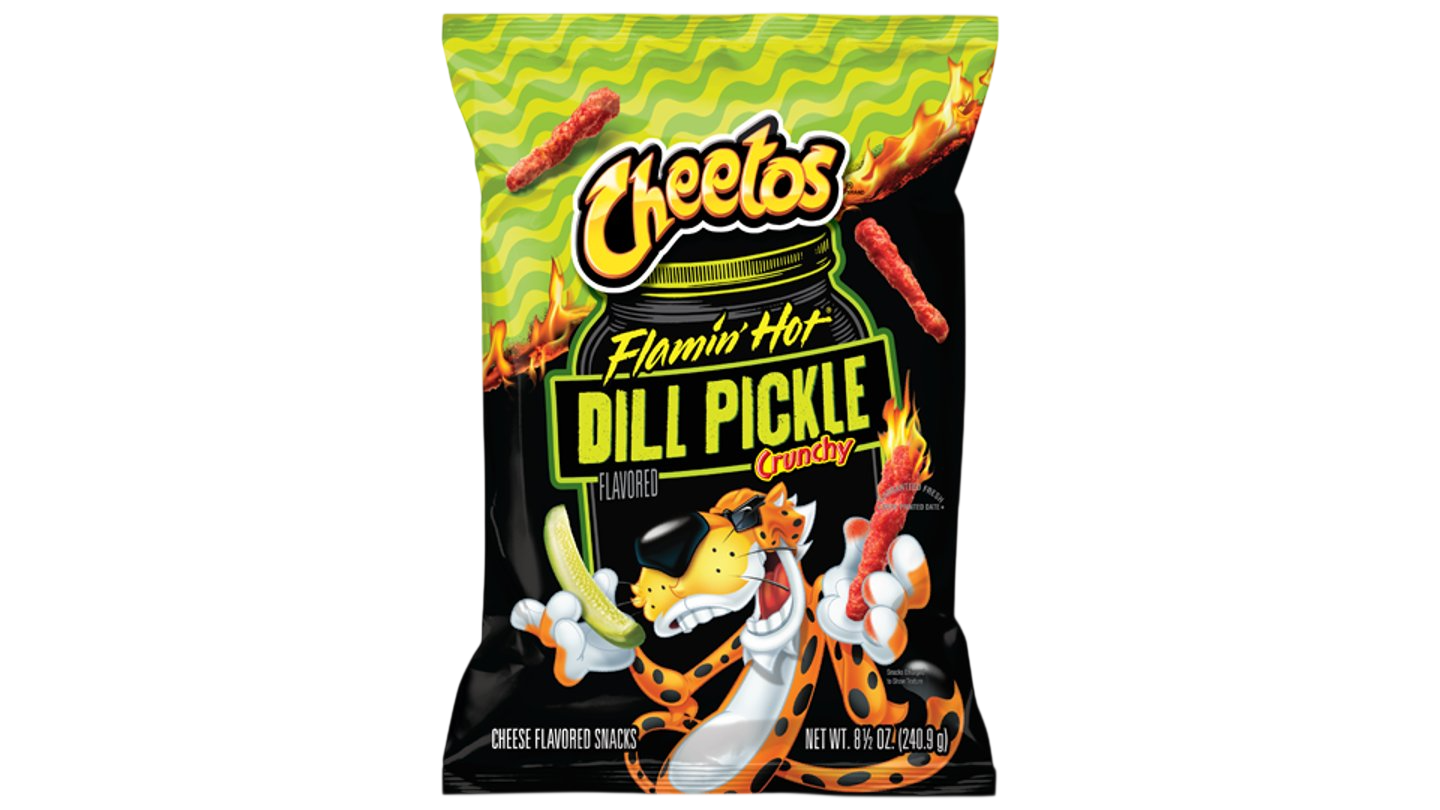 CHEETOS FLAMIN HOT DILL PICKLE CRUNCHY
