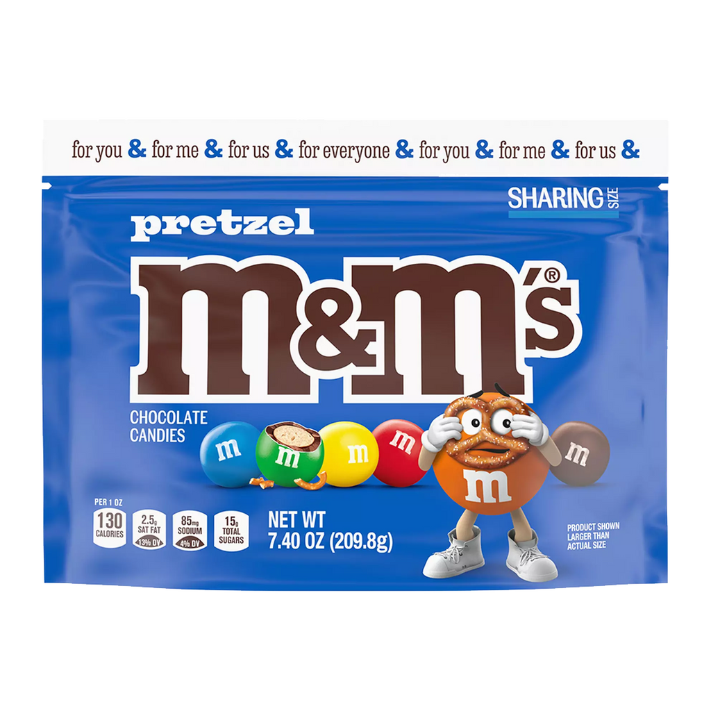M&Ms PRETZEL SHARING SIZE