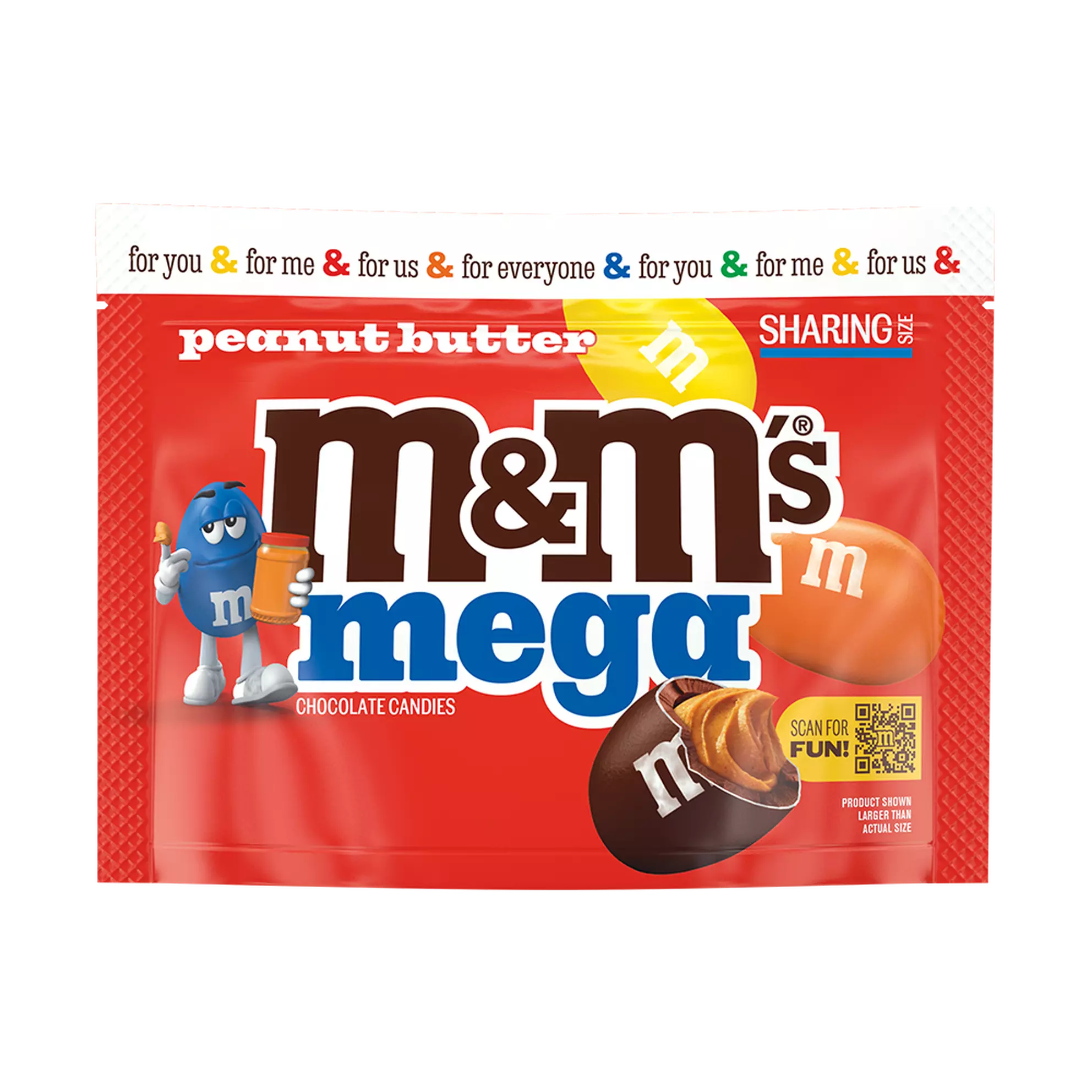 M&Ms PEANUT BUTTER MEGA SHARING BIG BAG