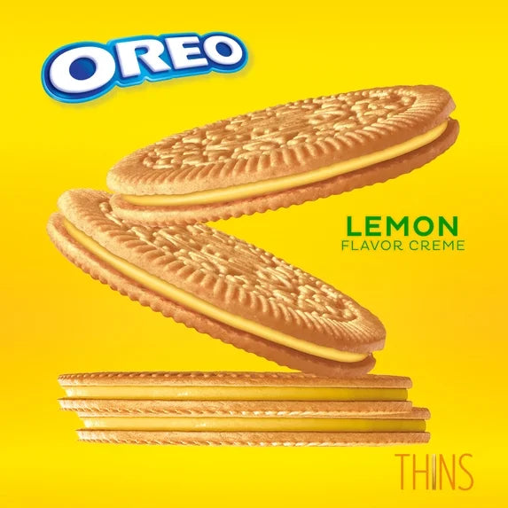 OREO THINS LEMON FAMILY SIZE - MADE IN USA