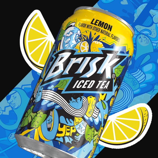 BRISK ICE TEA LEMON MADE IN USA