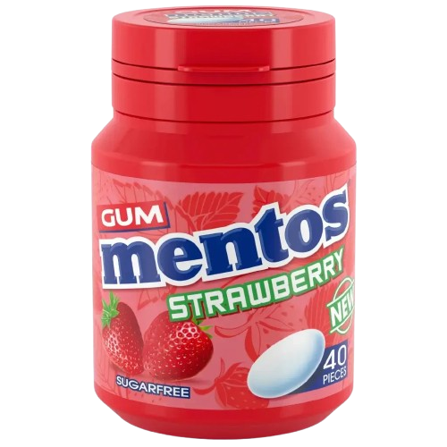 MENTOS STRAWBERRY GUM