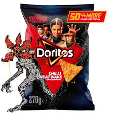 DORITOS STRANGER THINGS CHILLI HEATWAVE BIG BAG