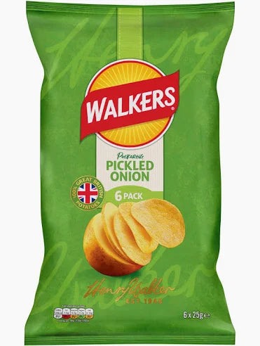 LAYS WALKERS PICKLED ONION 6 PACK