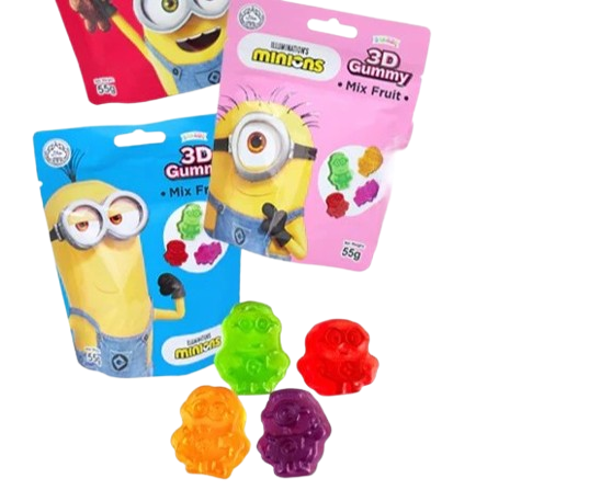 MINIONS 3D GUMMIES - MIXED FRUIT