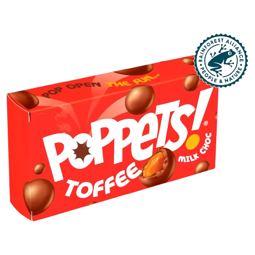 POPPETS TOFFEE MILK CHOCOLATE
