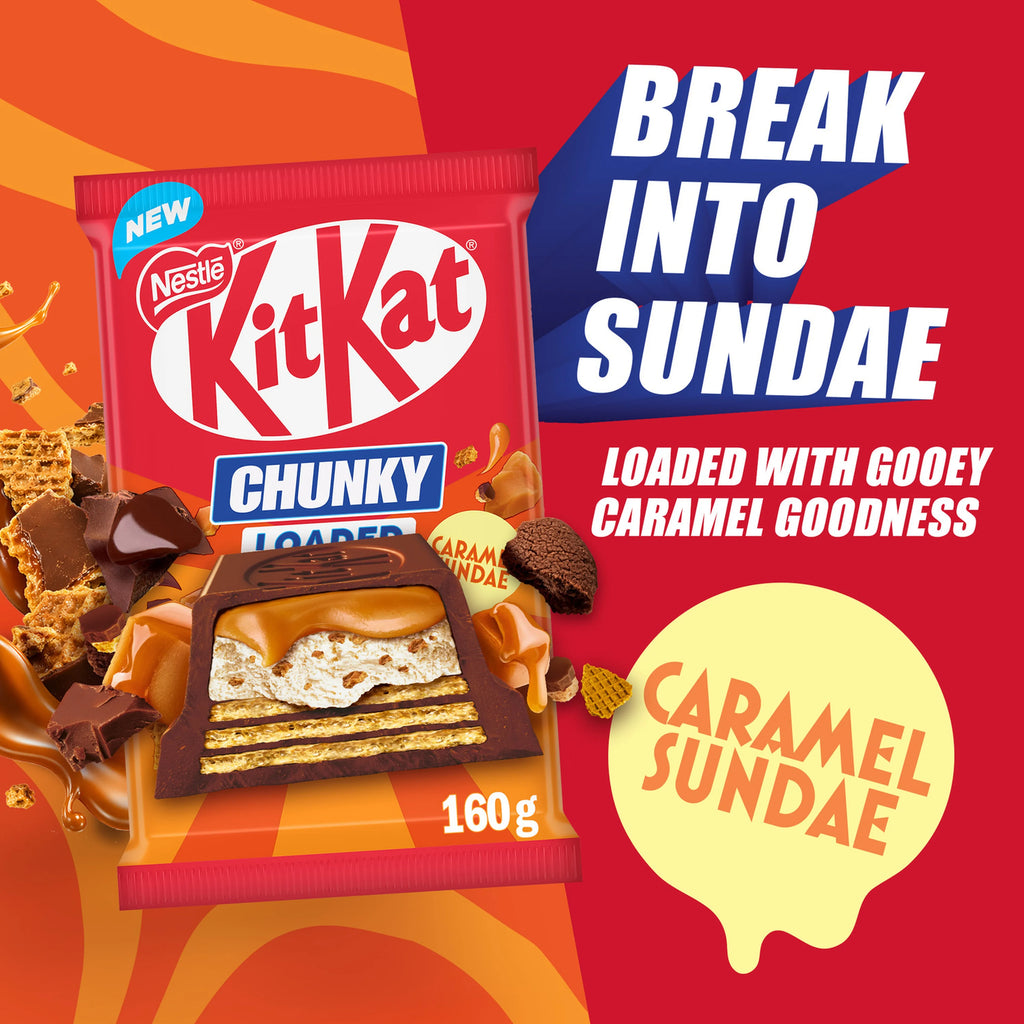 KIT KAT CHUNKY LOADED CARAMEL SUNDAE - NEW ZEALAND