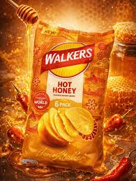 LAYS WALKERS NEW  HOT HONEY 6 PACK - LIMITED EDITION PS