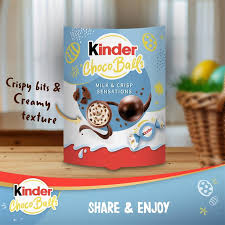 KINDER CHOCO BALLS MILK & CRISPY SENSATIONS AS